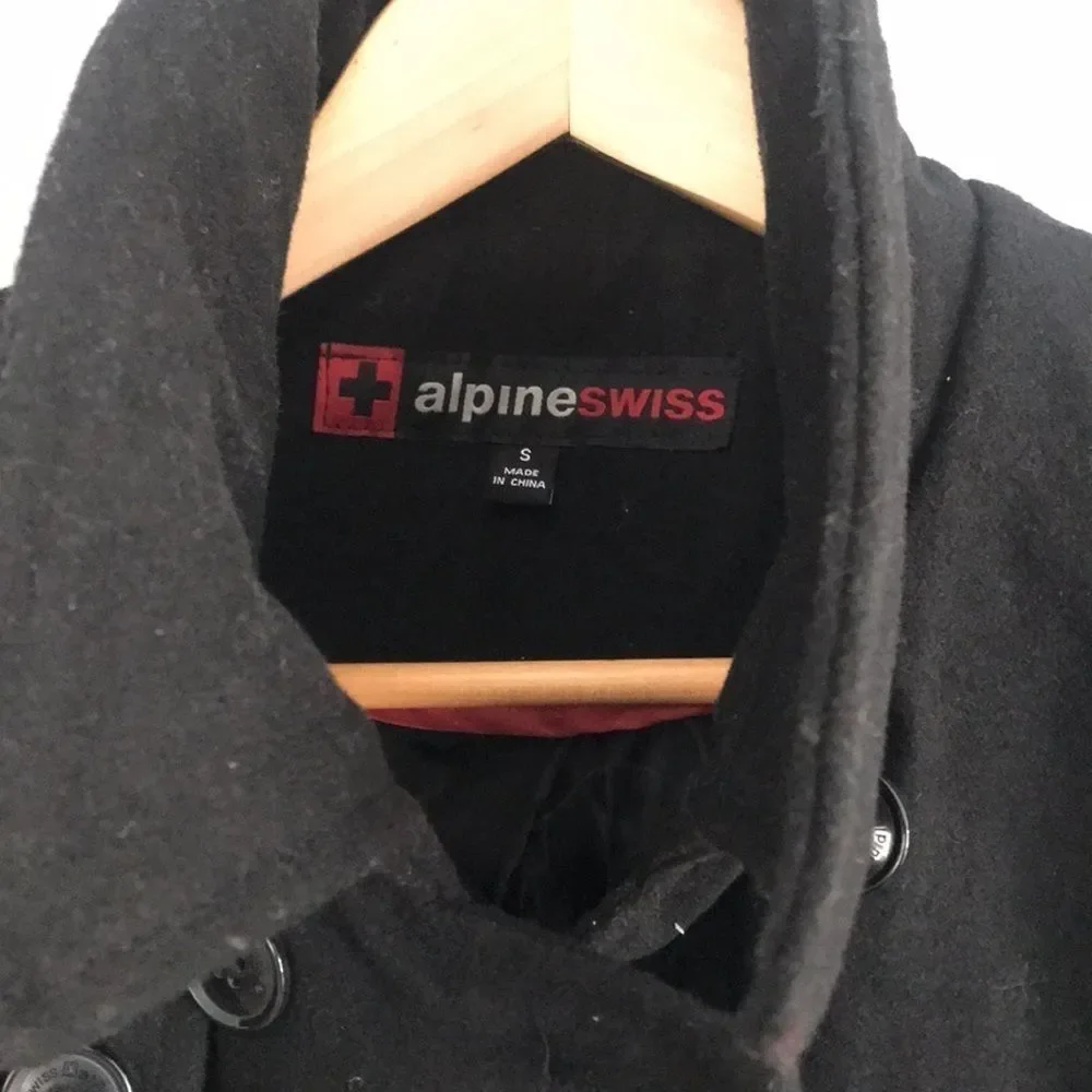 Double breasted button up pea coat - Picture 7 of 7